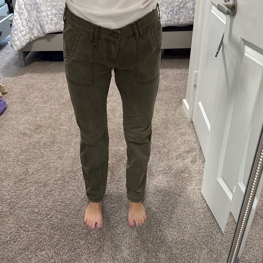 Olive jeans from Anthropologie, worn only twice